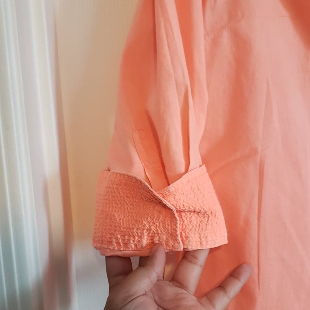 Peach button down - Picture 5 of 6